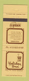 Matchbook Cover - Holiday Inn Pittsburgh PA Servico