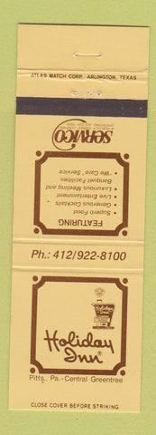 Matchbook Cover - Holiday Inn Pittsburgh PA Servico