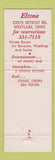 Matchbook Cover - Elzona Restaurant Westlake OH
