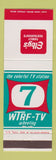 Matchbook Cover - Elby's Family Restaurant WTRF TV Wheeling WV