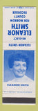 Matchbook Cover - Eleanor Smith Morrow County Recorder OH