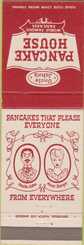 Matchbook Cover - Uncle John's Pancake House CA