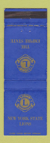 Matchbook Cover - Lions Club New York State  WEAR