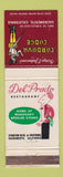 Matchbook Cover - Cordova Lodge Sacramento CA Del Prado Restaurant