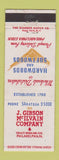 Matchbook Cover - J Gibson McIlvain Hardwood Lumber Philadelphia PA