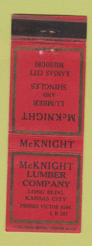 Matchbook Cover - McKnight Lumber Kansas City MO WEAR