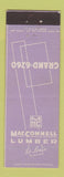 Matchbook Cover - MacConnel Lumber St Louis MO