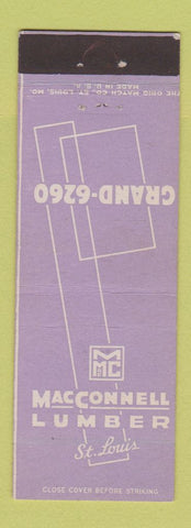 Matchbook Cover - MacConnel Lumber St Louis MO
