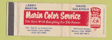 Matchbook Cover Marin Color Service Paint San Rafael Novato CA WEAR Full Length