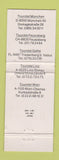 Matchbook Cover - Tourotel Munich Feusisberg Germany Full Length