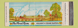 Matchbook Cover - Killian's Cedar Rapids IA restaurant Full Length
