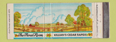 Matchbook Cover - Killian's Cedar Rapids IA restaurant Full Length