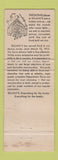 Matchbook Cover - Killian's Cedar Rapids IA restaurant Full Length
