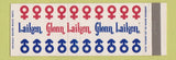 Matchbook Cover - Laiken Glenn Hollywood Palos Verdes Woodland Hills CA clothes