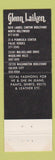 Matchbook Cover - Laiken Glenn Hollywood Palos Verdes Woodland Hills CA clothes