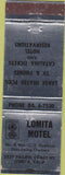Matchbook Cover - Lomita Motel Lomita CA WEAR
