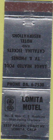 Matchbook Cover - Lomita Motel Lomita CA WEAR