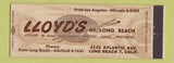 Matchbook Cover - Lloyd's Home Furnishings Long Beach CA Full Length