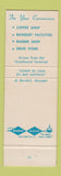 Matchbook Cover - Blue Bonnet Hotel San Antonio TX Full Length
