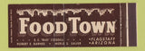 Matchbook Cover - Food Town Grocery Flagstaff AZ Full Length