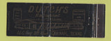Matchbook Cover - Dutch's Restaurant Quanah TX WEAR Full Length