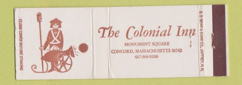 Matchbook Cover - The Colonial Inn Concord MA DD Bean Full Length