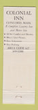 Matchbook Cover - The Colonial Inn Concord MA DD Bean Full Length