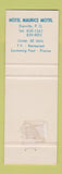 Matchbook Cover - Hotel Maurice Motel Kingsey Fall QC Full Length