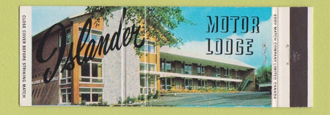 Matchbook Cover - Islander Motor Lodge Charlottetown PEI PE Full Length