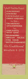 Matchbook Cover - Duet Restaurant Chicago IL Full Length