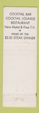 Matchbook Cover - Sonora Inn CA WEAR Full Length