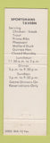 Matchbook Cover - Sportsman's Tavern Duarte CA Full Length