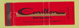 Matchbook Cover - Motel Carillon Restaurant Quebec QC Full Length