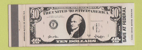 Matchbook Cover - Federal Loan Building Association Portland ME Full Length