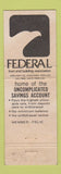 Matchbook Cover - Federal Loan Building Association Portland ME Full Length