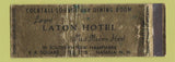 Matchbook Cover - Laton Hotel Nashua NH WEAR Full Length