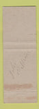 Matchbook Cover - La Salle Motel Cataraqui ON Full Length