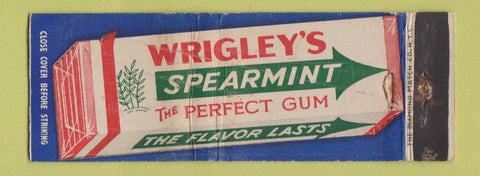 Matchbook Cover - Wrigley's Spearmint Gum WEAR Full Length