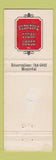 Matchbook Cover - Klondike Steak House Montreal QC Full Length
