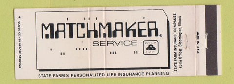 Matchbook Cover - State Farm Insurance Bloomington IL Full Length