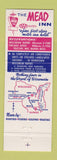 Matchbook Cover - Mead Inn Wisconsin Rapids WI Full Length