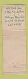 Matchbook Cover - James Leverett Homes Des Moines IA