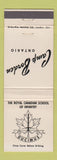 Matchbook Cover - Camp Borden ON Royal Canadian School Infantry Canada