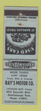 Matchbook Cover - Ray's Motors Used Cars Chattanooga TN