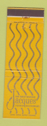 Matchbook Cover - Jacques French Restaurant Chicago IL