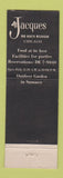 Matchbook Cover - Jacques French Restaurant Chicago IL