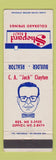 Matchbook Cover - CA Jack Clayton Shepard Real Estate Colorado Springs