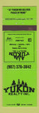 Matchbook Cover - Yukon Real Estate YT AK?