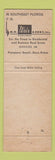 Matchbook Cover - Weir Real Estate Pompano Beach FL SILVER