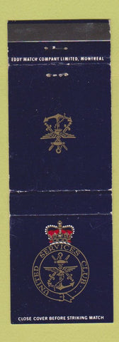 Matchbook Cover - United Service Club Canadian Canada Military WEAR